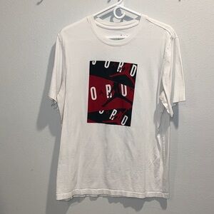 Jordan White and Red Graphic Tee
